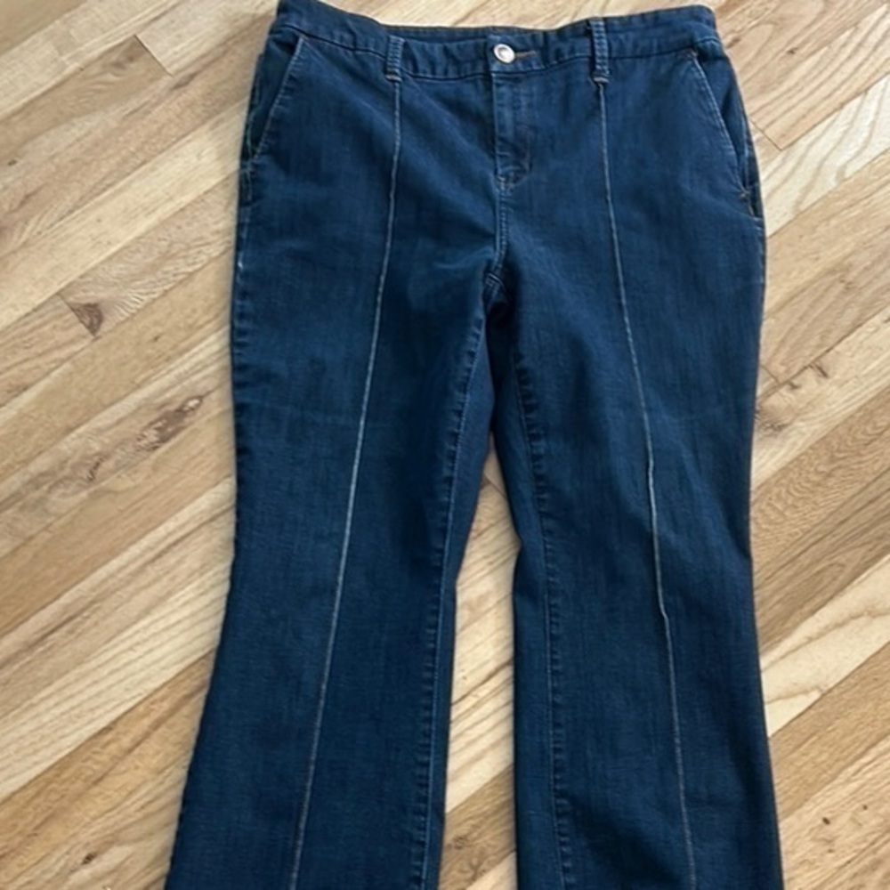 Chico's Dark Blue Straight Leg Jeans